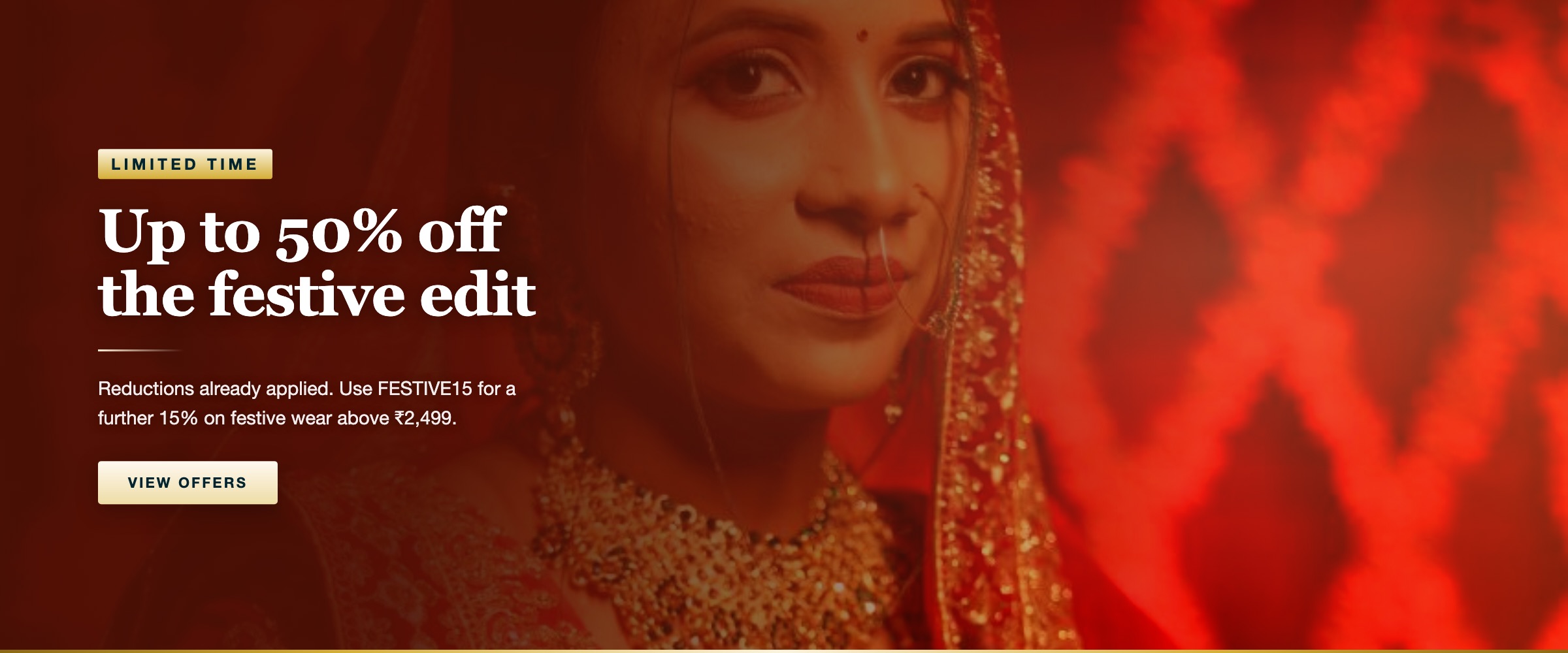 Up to 50% off the festive edit
