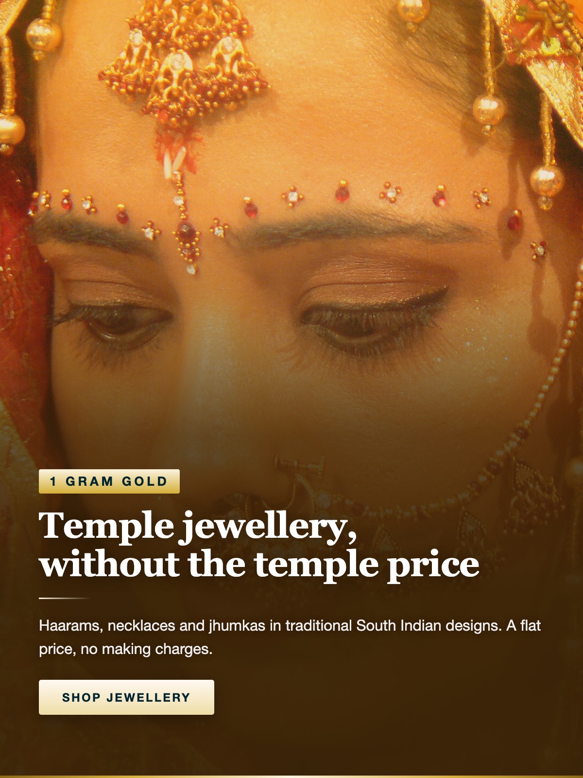 Temple jewellery, without the temple price