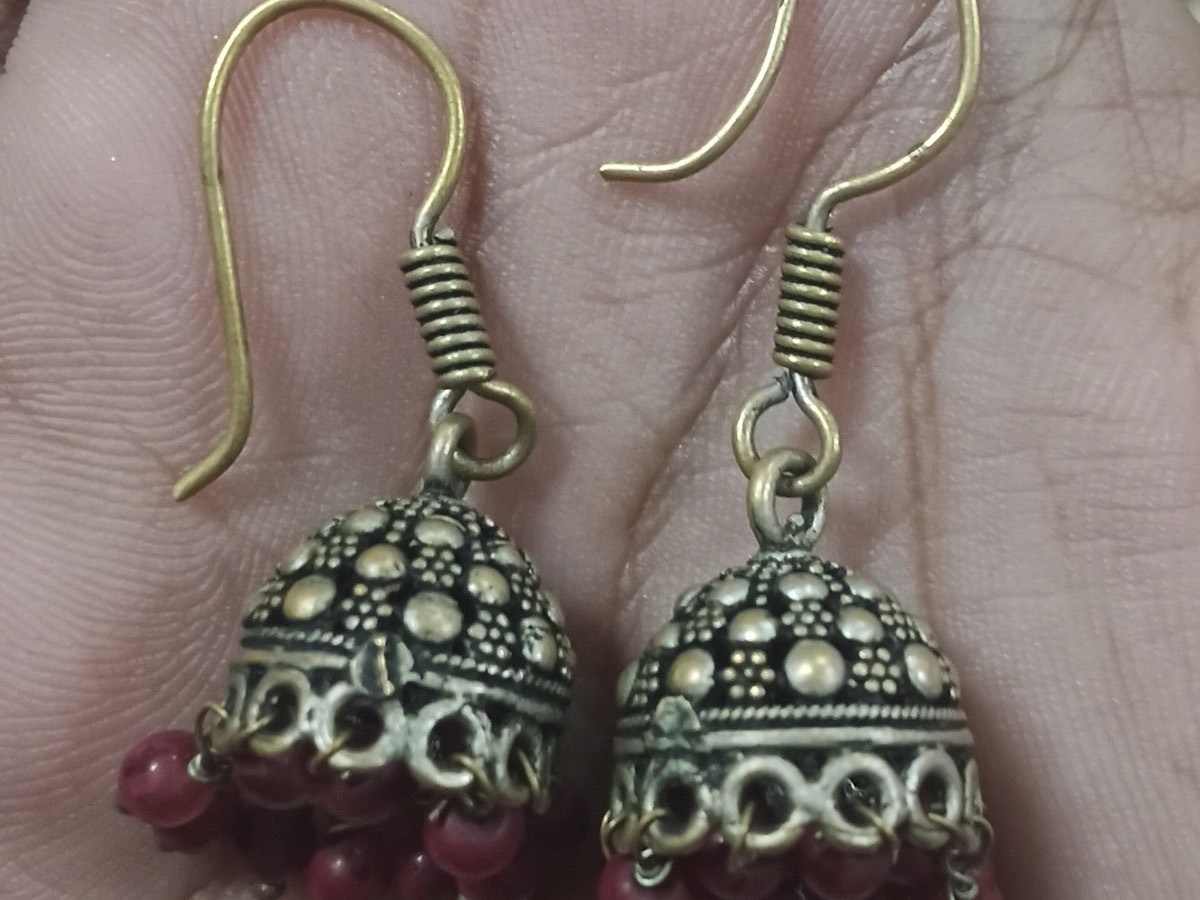 Antique Lakshmi Jhumka Earrings