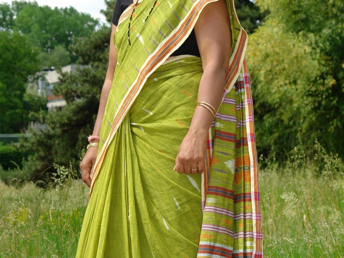 Organza Saree with Floral Print